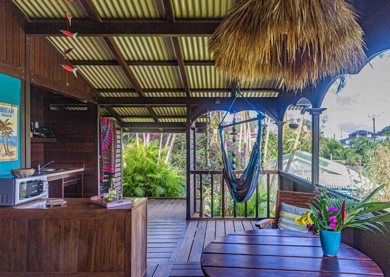 Piton Bungalows Ecolodges Deshaies Exteriör bild